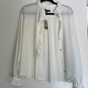 NWT J Crew ruffle top